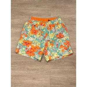 Men’s Polo floral swim trunks size S